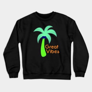 Neon Good Vibes Crewneck Sweatshirt